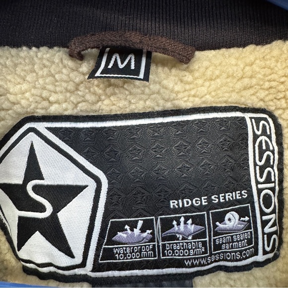 Sessions Ridge Series Men’s Ski/Snowboard Jacket M Brown RECCO - Picture 8 of 15